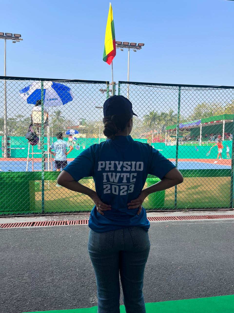 Physiotherapy support team at the International Women&rsquo;s Tennis Championship